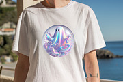 Halloween Iridescent Ghost Clipart B, an Illustration by SVGArt (Thumbnail 4 of 8)