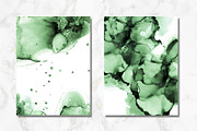 Green Alcohol Ink Textures, a Texture Graphic by Angela Roze (Thumbnail 4 of 9)