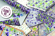 Violets Seamless Pattern, a Pattern Graphic by Download Graphic Art (Thumbnail 3 of 6)
