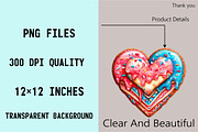 Valentine's Love Cookie Clipart Bun, an Illustration by SVGArt (Thumbnail 4 of 9)