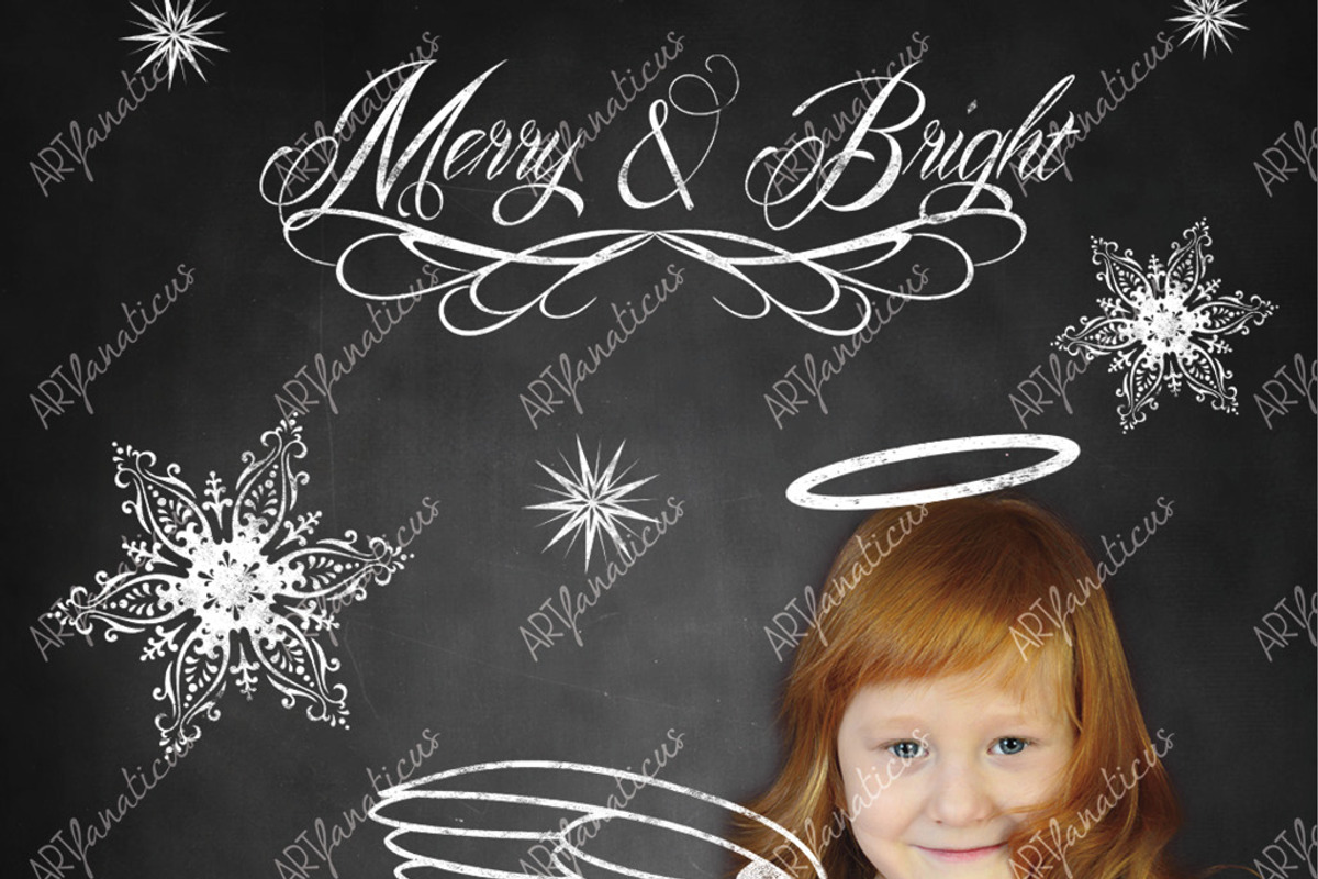 PHOTO ANGEL CHALK CLIPART, an Illustration by Artfanaticus (Photo 5 of 5)