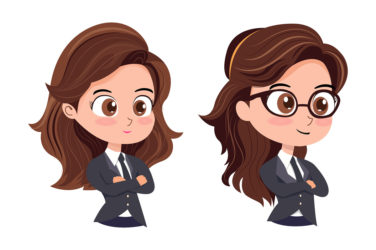 Businesswoman Character Vector Pack, a Work Illustration by NexaLine (Photo 3 of 3)