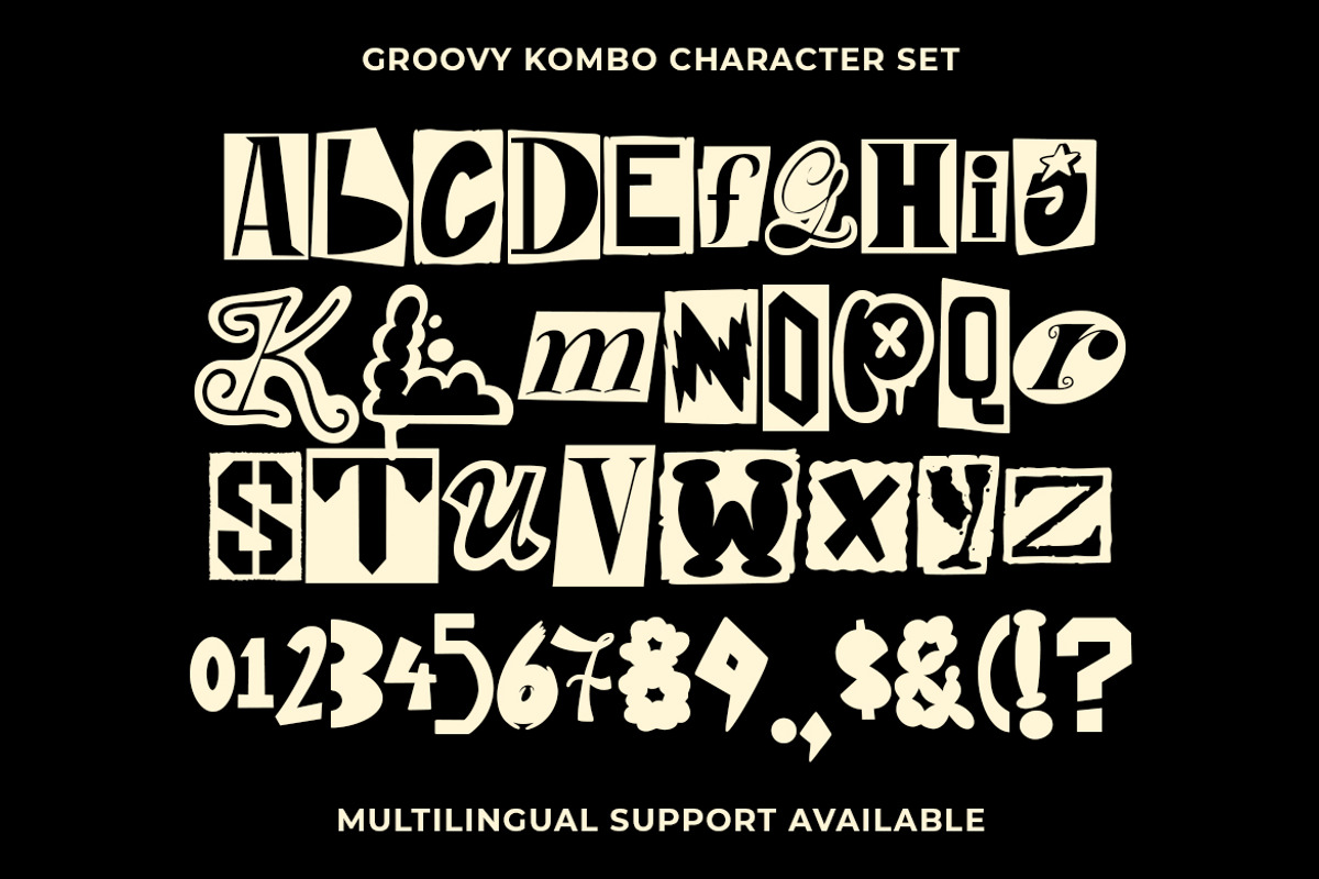 GF Kombo - Blocky Display Font, a Handwritten Font by GroovyFontCo (Photo 4 of 7)