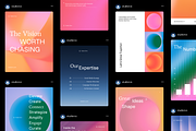 Minimalist Gradient Social Media Kit, a Social Media Template by Studio Provo (Thumbnail 1 of 7)