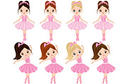 Vector Ballerina Clipart, an Illustration by TheCreativeMill (Thumbnail 2 of 3)