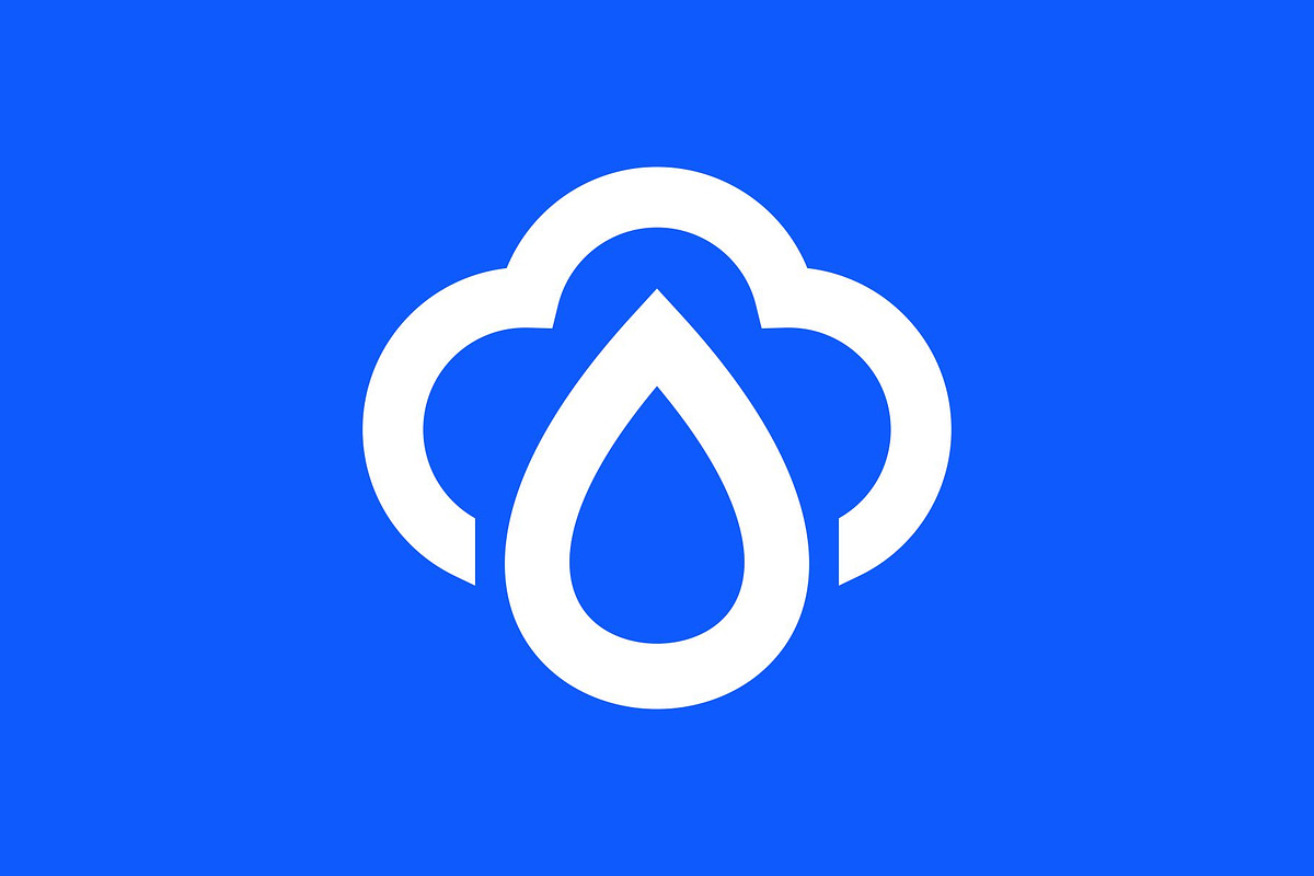 Cloud Sky Waterdrop Droplet Logo, a Branding & Logo Template by Buqancreative (Photo 2 of 4)