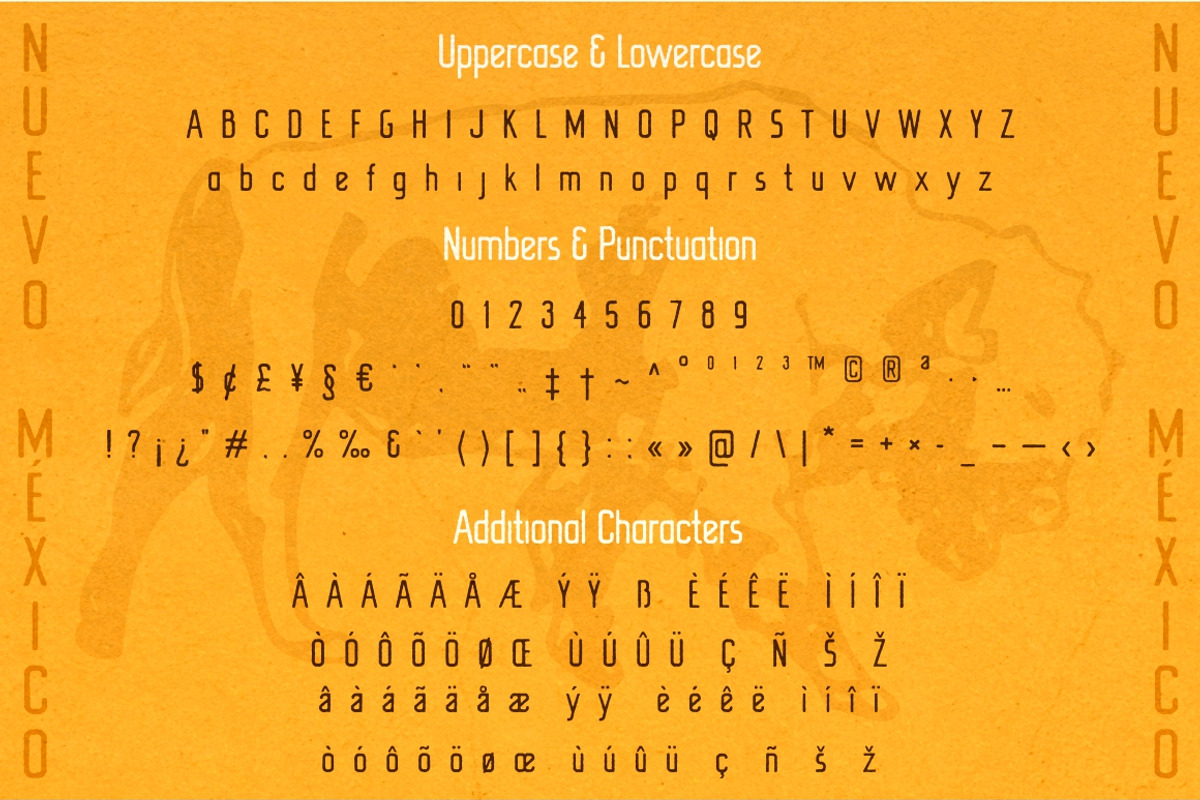 New Mexico southwestern style font, a Sans Serif Font by Fat Hamster (Photo 7 of 12)