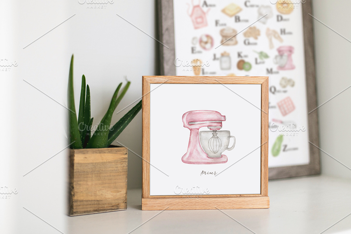 Watercolor Baking Collection, a Food Illustration by MayaNavits (Photo 2 of 8)