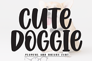 Cute Doggie | Script Font, a Script Font by Scratchones (Thumbnail 1 of 8)