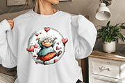 Whimsical Valentine Grandma Clipart, an Illustration by OK Design (Thumbnail 6 of 6)