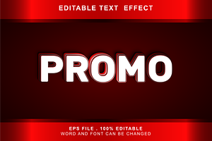 Promo Text Effect Editable