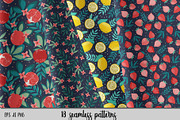 Fruit garden collection, a Decorative Illustration by Cozy pattern shop (Thumbnail 7 of 9)