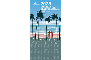 Calendar Monthly 2025 California