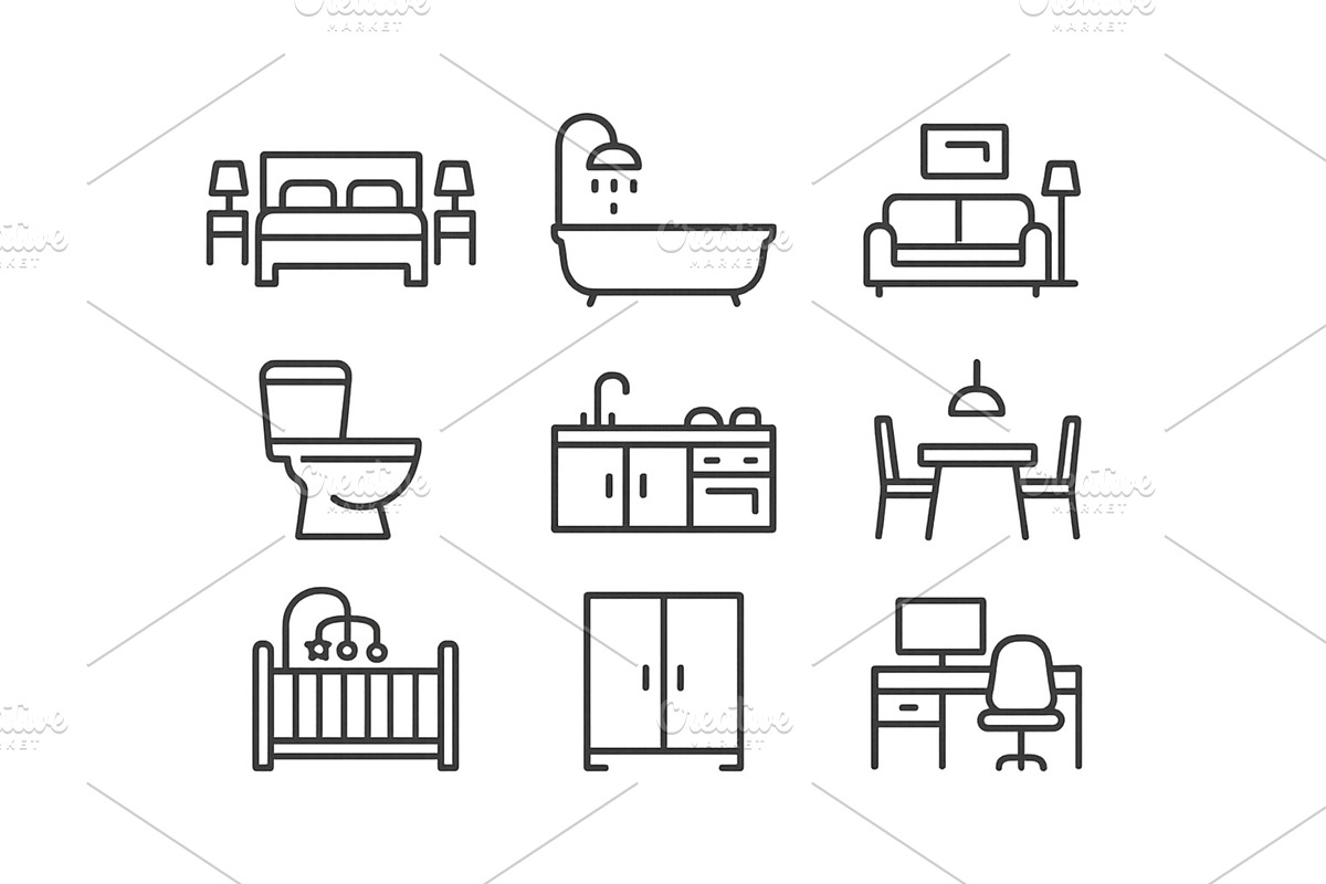 Web icons representing various, an Object Illustration by ZinetroN