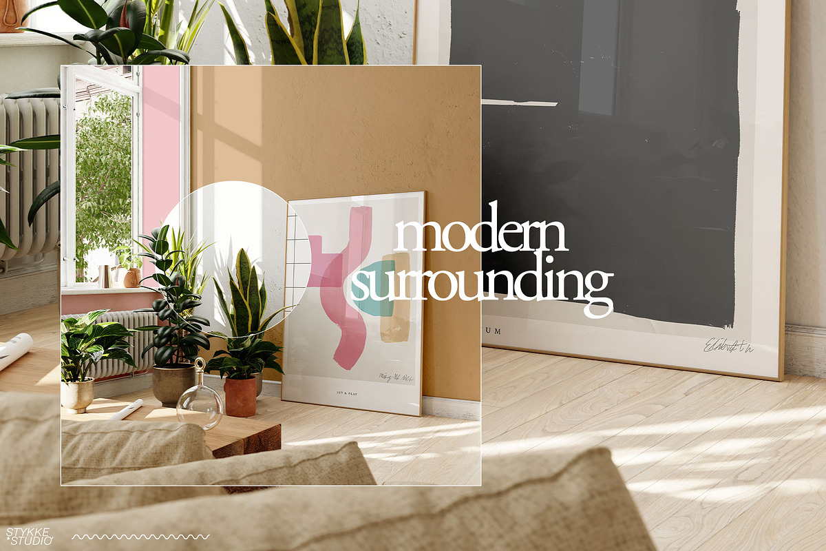 LENIS ROOM Natural Frame Mockup Set, a Household Mockup by Stykke Studio (Photo 10 of 58)