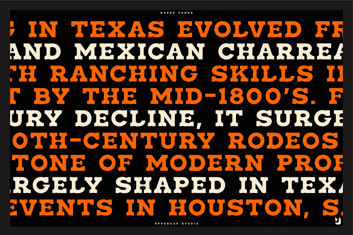 Rodeo Tunes - Western Slab Serif, a Slab Serif Font by UppercapType (Photo 13 of 21)