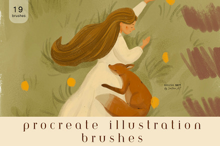 Procreate Children's Book Brushes, a Brush Add-On by Jenteva Art