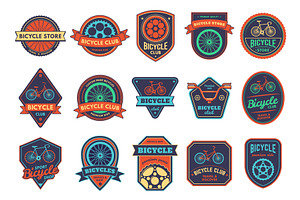 Bicycle Badge. Bike Club Sticker