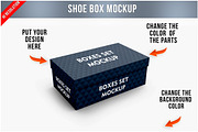 Shoe Box Mockup PSD, a Packaging Mockup by Bruno's Shop (Thumbnail 1 of 4)