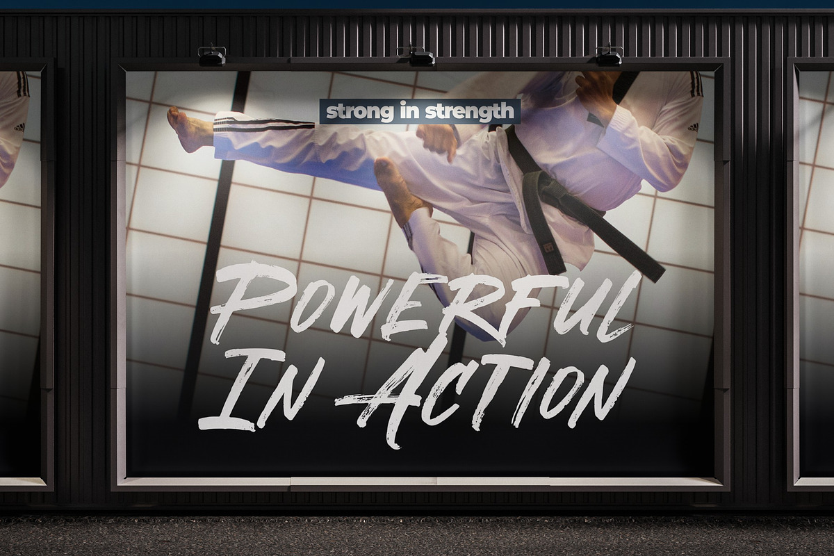 Roguex Brush - Powerful Font, a Handwritten Font by ErgibiStudio (Photo 3 of 10)