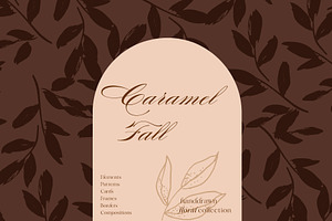 Caramel Fall collection, a Pattern Graphic by PaperJamLab