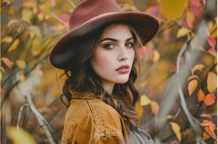 Stylish woman wearing hat and jacket, a Beauty & Fashion Photo by Ylivdesign