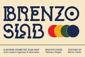 Brenzo - Slab Serif