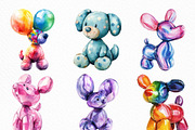 Balloon Dog Sublimation Clipart, an Illustration by Craft Nest (Thumbnail 5 of 6)
