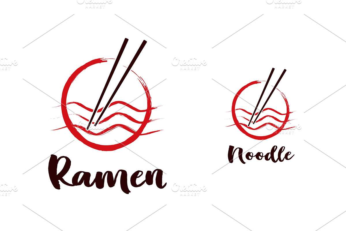 Noodle Ramen Logo Vector, a Branding & Logo Template by jundio studio
