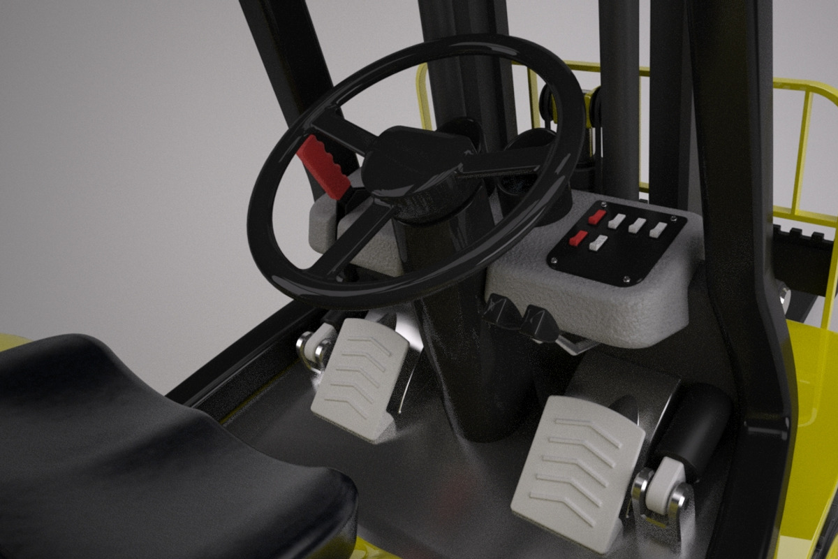 Counter Balance Fork Lift Truck, a Cars & Vehicle 3D Model by kjpargeterimages (Photo 4 of 5)