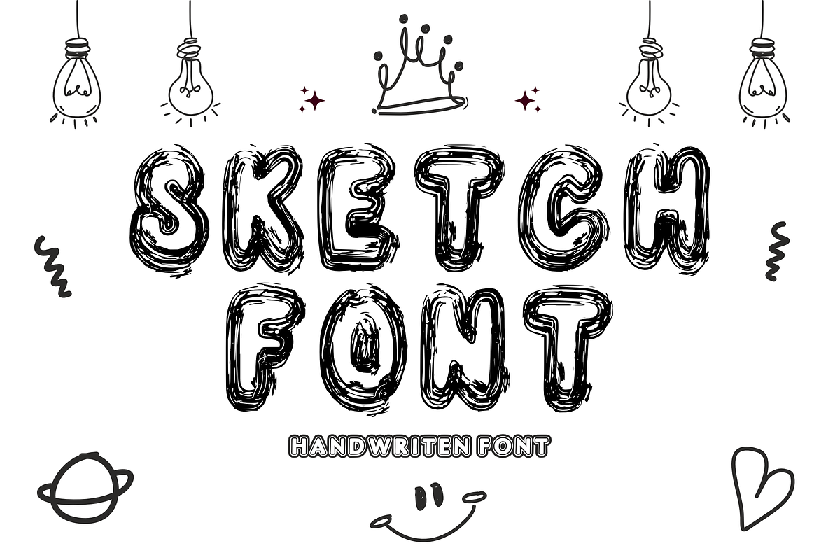 Doodle Pals - Sketchy Display Font, a Handwritten Font by KiddoGlyphs Studio (Photo 2 of 5)