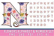 Floral Alphabet, Floral Font SVG, an Object Graphic by D2PUTRI (Thumbnail 12 of 31)