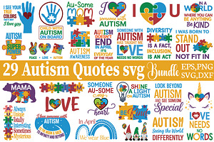 Autism Quotes Svg Bundle, an Object Graphic by DollarSmart