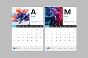 Wall Calendar Template 2027, a Stationery Template by Cleffon_Graphic_Studio (Thumbnail 4 of 8)