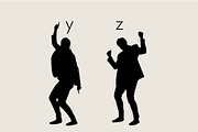People Silhouettes Dingbats Font, a Symbol Font by Minimalartstudio (Thumbnail 6 of 8)