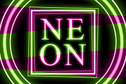 Neon Shapes & Frames, a Decorative Illustration by UoaHH (Thumbnail 1 of 2)