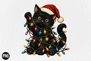Christmas Cat PNG Trending Christmas, a Seasonal Illustration by CraftArtStudio (Thumbnail 1 of 4)