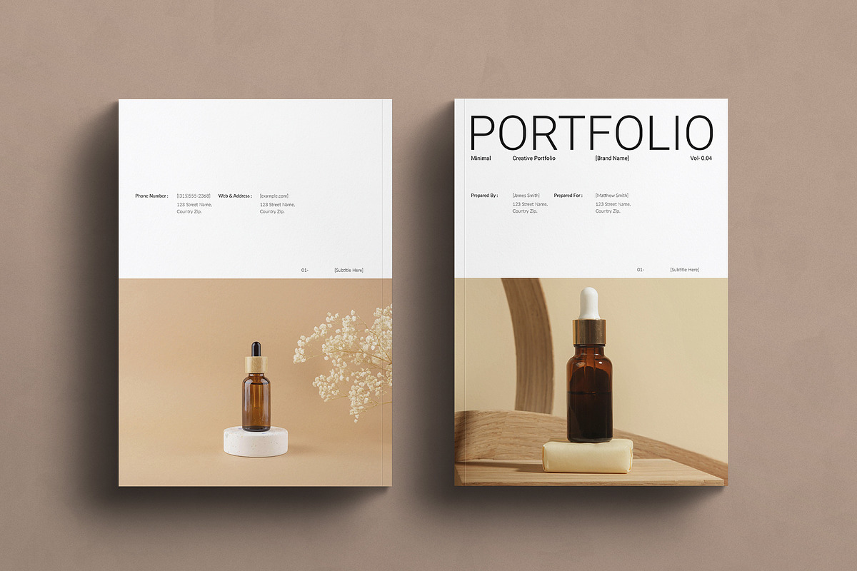 Creative Portfolio Layout Design, a Brochure Template by MassiveCreator (Photo 8 of 8)