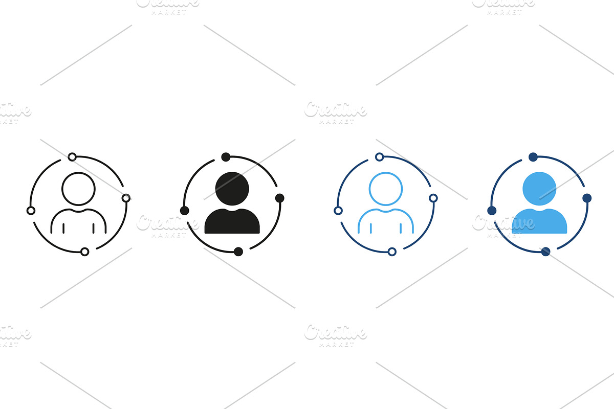 User Profile Icons, a Technology Illustration by Gentle Studio
