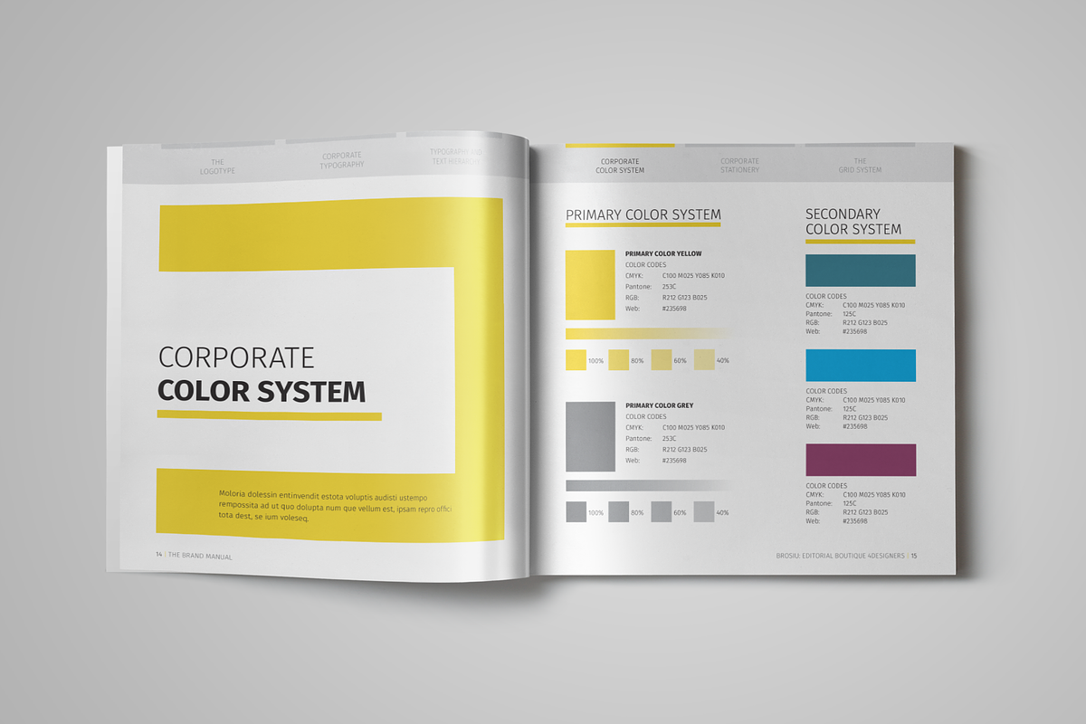 Brand Manual Square, a Brochure Template by StockInDesign (Photo 5 of 10)