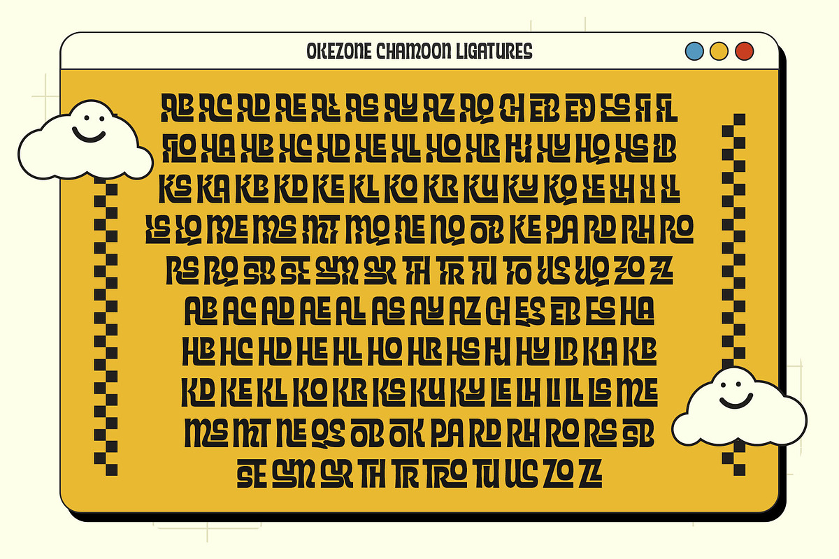 Okezone Chamoon Typeface, a Sans Serif Font by alit design (Photo 13 of 20)
