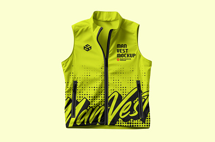 Man Vest Mockup, a Shirt Mockup by sweetmaroon.studio