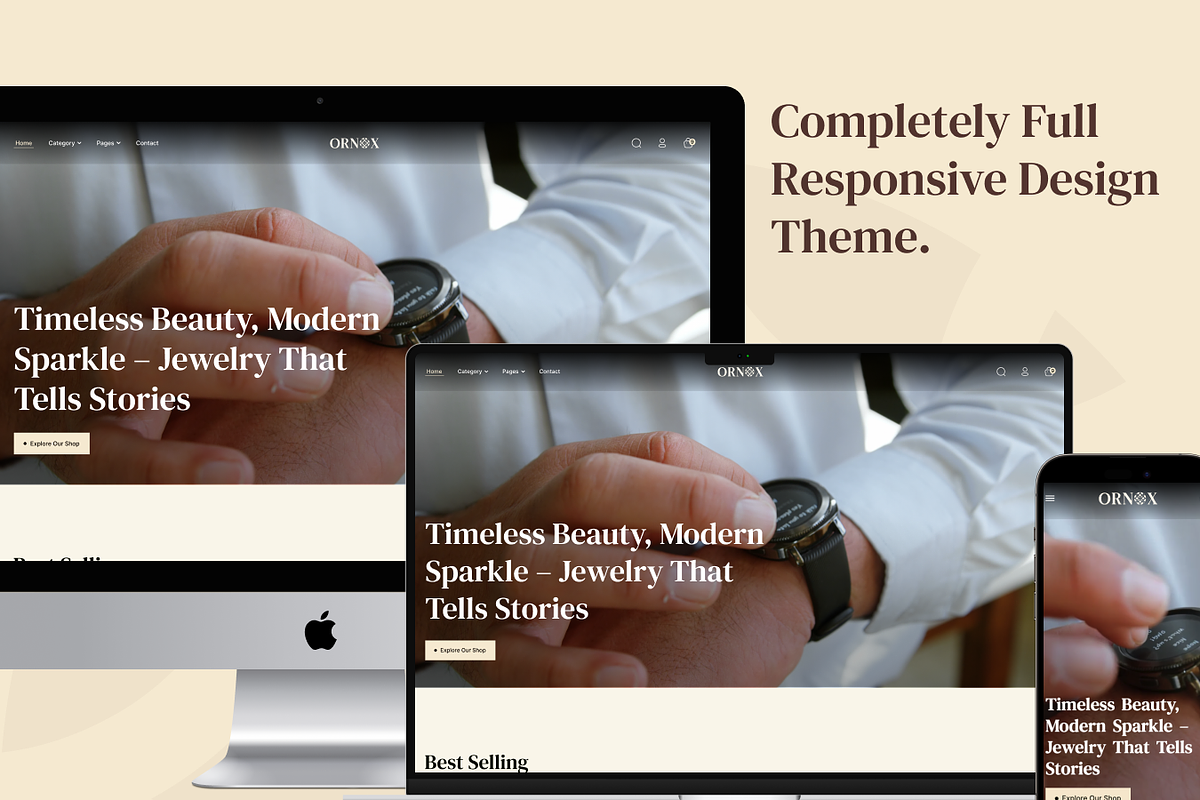 Ornox - Jewelry Store HTML Template, a HTML Template by TNCFlow (Photo 2 of 5)