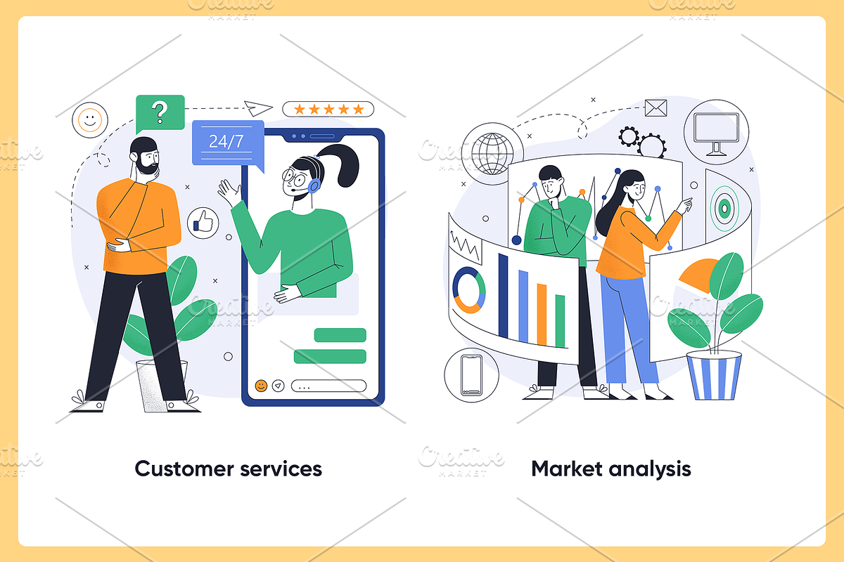 Digital Marketing Illustration Pack, a Technology Illustration by ZP Design (Photo 5 of 8)
