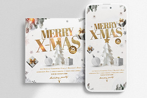 Winter Christmas Season Banners