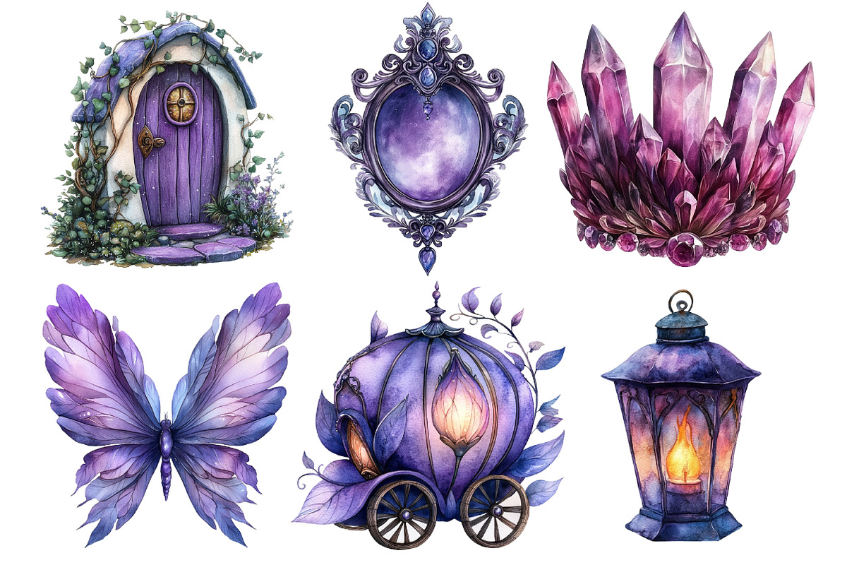 Fairy Magic Clipart PNG, an Illustration by SinaCreation (Photo 3 of 10)