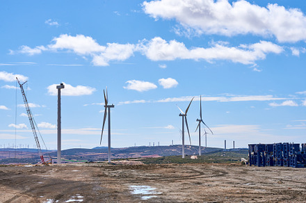 Construction of a wind farm