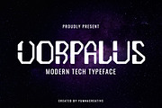 Vorpalus - Modern Tech Font, a Sans Serif Font by Dhabee (Thumbnail 1 of 7)