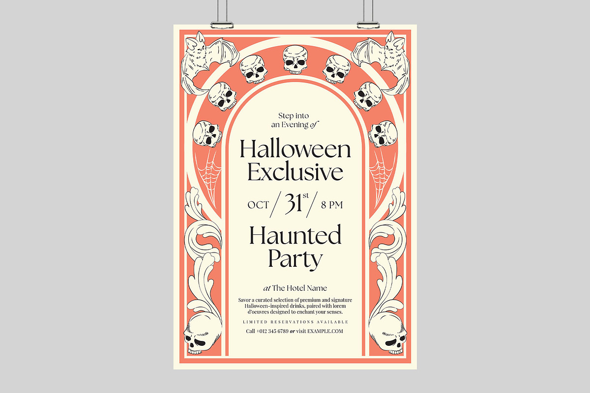 Halloween Party Flyer Template, a Flyer Template by BrandPacks (Photo 2 of 5)