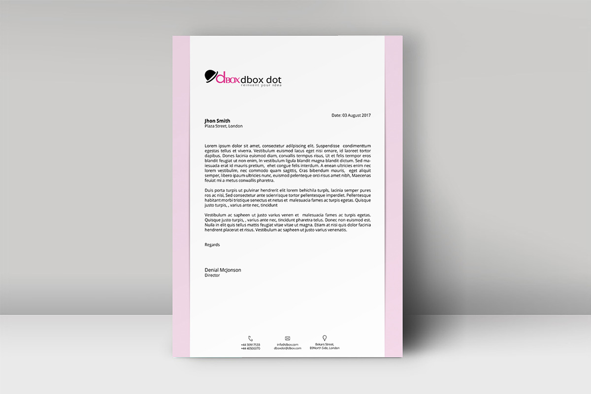 Letterhead Template, a Stationery Template by artisanHR (Photo 2 of 6)